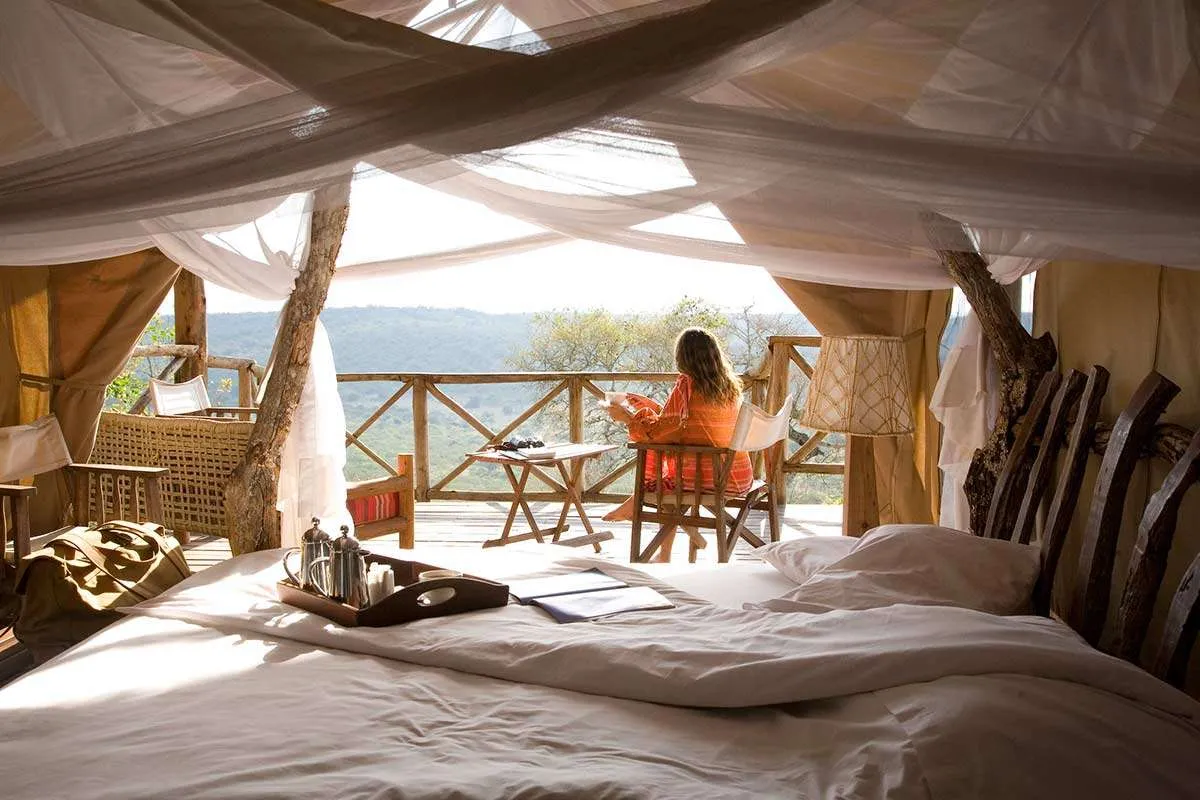 Mihingo Lodge, a luxury choice for exploring the quaint Lake Mburo National Park.
